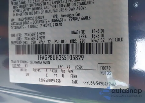 2025 Ford Mustang Ecoboost Premium from USA, damaged, VIN 1FAGP8UH3S5105829